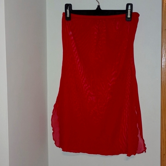 Mini Dress sheer red - Picture 1 of 3